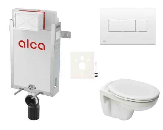 Cenovo zvýhodnený závesný WC set Alca na zamurovanie + WC S-Line S-line Pre SIKOAP4