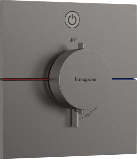 Sprchová batéria Hansgrohe ShowerSelect Comfort E bez podomietkového telesa kartáčovaný čierny chróm 15571340