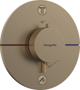 Vaňová batéria Hansgrohe ShowerSelect Comfort S bez podomietkového telesa kartáčovaný bronz 15556140