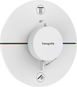 Vaňová batéria Hansgrohe ShowerSelect Comfort S bez podomietkového telesa matná biela 15556700