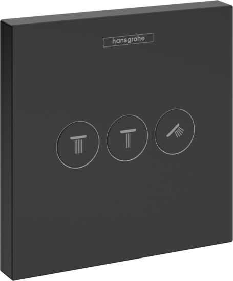 Ventil Hansgrohe ShowerSelect bez podomietkového telesa matná čierna 15764670