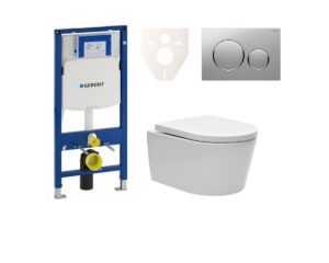 Cenovo zvýhodnený závesný WC set Geberit do ľahkých stien/predstenová + WC SAT Brevis SIKOGES3W42