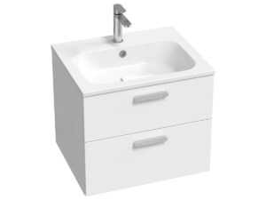 Kúpeľňová skrinka pod umývadlo Ravak Chrome II 60x50x49 cm biely lesk X000001772