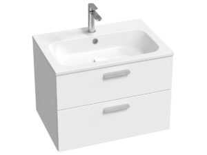 Kúpeľňová skrinka pod umývadlo Ravak Chrome II 70x50x49 cm biely lesk X000001773
