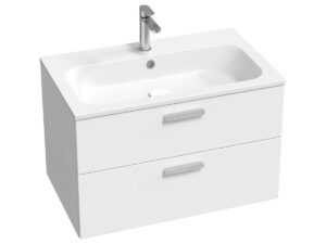 Kúpeľňová skrinka pod umývadlo Ravak Chrome II 80x50x49 cm biely lesk X000001774