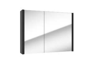Zrkadlová skrinka SAT Delano 80x60 cm lamino čierna DELANOG80C